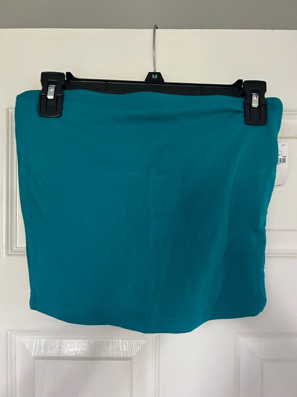Teal Tube Top- Women's Stretch Pull-On Shirt
